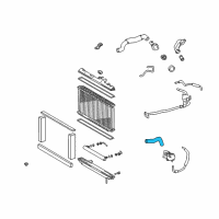 OEM Lexus IS300 Hose, Radiator, Inlet Diagram - 16571-46310