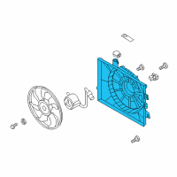 OEM Kia Forte SHROUD-Radiator Diagram - 253503X000