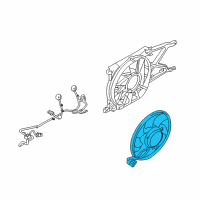 OEM Saturn Astra Fan, Engine Coolant Diagram - 13207167