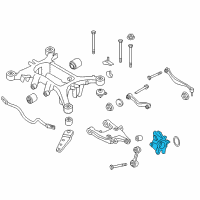 OEM BMW ActiveHybrid 7 Wheel Carrier, Rear Right Diagram - 33-32-6-796-498