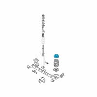 OEM Nissan Cube Front Spring Rubber Seat Upper Diagram - 55034-AX001