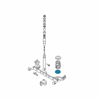 OEM 2009 Nissan Cube Front Spring Rubber Seat Lower Diagram - 55032-AX003