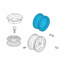OEM 1999 Honda Odyssey Disk, Wheel (16X6 1/2Jj) Diagram - 42700-S0X-A01