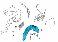 OEM 2022 Kia Sorento Guard Assembly-Rear WHEE Diagram - 86822R5000