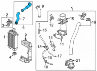 OEM Hyundai Santa Cruz Hose&Pipe Assembly-I/C Inlet Diagram - 28272-2S310