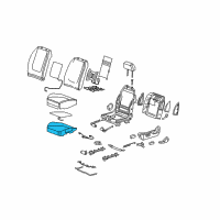 OEM 2008 Pontiac G6 Pad Asm-Driver Seat Cushion (W/ Wire) Diagram - 10374392