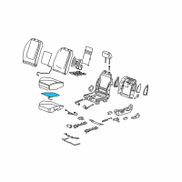 OEM 2007 Pontiac G6 Heater Asm, Driver Seat Cushion Diagram - 10389008