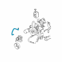 OEM 1996 Chevrolet Camaro Hose Asm-P/S Fluid Reservoir Diagram - 26040373