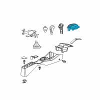 OEM 2009 Honda Fit Escutcheon Set, Console (Neutral Shine Silver) Diagram - 54715-TF0-A81ZA