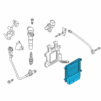 OEM 2011 Kia Sportage Ecm Pcm Ecu Engine Control Module Computer Diagram - 391172G690