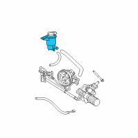 OEM 2003 Lincoln Town Car Reservoir Assembly Diagram - 5W1Z-3E764-B