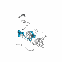 OEM Mercury Power Steering Pump Diagram - 3W1Z-3A674-CARM