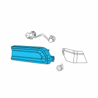 OEM 2012 Dodge Challenger Lamp-Tail Stop Turn Diagram - 5028780AF