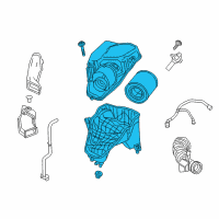 OEM 2018 Chevrolet Cruze Air Cleaner Assembly Diagram - 39033512