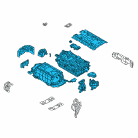 OEM Hyundai Sonata Battery System Assembly Diagram - 37503-E6AS1