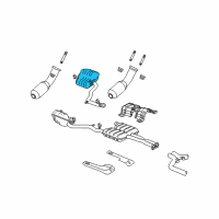 OEM 2011 Dodge Challenger Resonator-Exhaust Diagram - 68068333AA