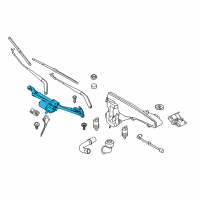 OEM 2016 BMW X5 Windshield Wiper Motor Diagram - 61-61-7-292-653