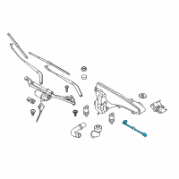 OEM 2017 BMW X5 Nozzle Chain, Windscreen Washer System Diagram - 61-66-7-292-659