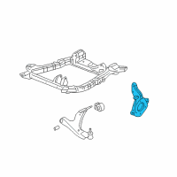 OEM 2005 Saturn Vue Steering Knuckle Assembly Diagram - 22702780