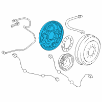 OEM 2006 Toyota Tundra Backing Plate Diagram - 47043-35190