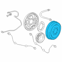 OEM 2000 Toyota Tundra Brake Drum Diagram - 42431-35210