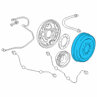 OEM 1998 Toyota Tacoma Brake Drum Diagram - 42431-35210