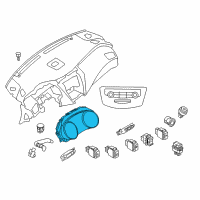 OEM 2020 Nissan Murano Instrument Comb Diagram - 24810-5AA4A