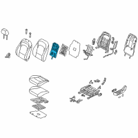 OEM 2018 Hyundai Elantra GT Heater-Front Seat Back, LH Diagram - 88390-F2800