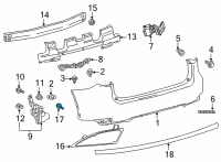 OEM 2022 Lexus RC350 Screw, Pan Tapping Diagram - 90167-50063