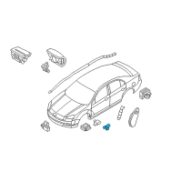 OEM 2009 Mercury Mountaineer Sensor Diagram - 8L2Z-14B416-A