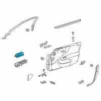 OEM 2018 Lexus LS500h Master Switch Assembly Diagram - 84040-50210