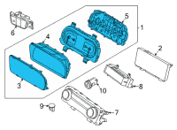 OEM Hyundai Santa Cruz CLUSTER ASSY-INSTRUMENT Diagram - 94003-K5000