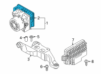 OEM BMW 228i xDrive Gran Coupe REPAIR KIT, CONTROL UNIT DSC Diagram - 34-50-5-A30-BD3