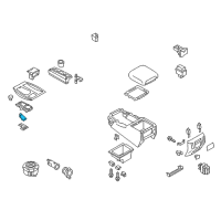 OEM Infiniti QX80 Boot Console Diagram - K6934-1A60A