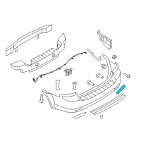 OEM Kia Sorento REFLECTOR/REFLEX Assembly Diagram - 924803E550