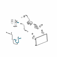 OEM 2013 GMC Sierra 1500 AC Hoses Diagram - 22876349