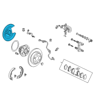 OEM Acura Plate, Passenger Side Back Diagram - 43110-TK4-A01