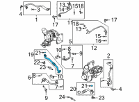 OEM Ford Bronco TUBE ASY Diagram - MB3Z-9T515-B