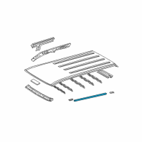 OEM 2004 Toyota 4Runner Drip Weatherstrip Diagram - 75557-35010