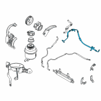 OEM 2021 Ram ProMaster City Line-Power Steering Pressure Diagram - 68427668AA