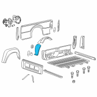 OEM 2013 Ford F-250 Super Duty Splash Shield Diagram - BC3Z-9928370-D