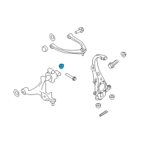 OEM Infiniti Nut Diagram - 54588-2Y00A