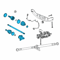 OEM 2016 Buick Encore Axle Assembly Diagram - 94560855