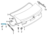 OEM BMW 430i xDrive GAS PRESSURIZED SPRING F TRU Diagram - 51-24-7-487-635