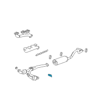 OEM 2004 Chevrolet Express 2500 Converter & Pipe Hanger Diagram - 15777925