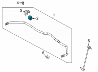 OEM 2020 Hyundai Sonata Bush-Stabilizer Bar Diagram - 54813-L1000