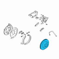 OEM 2004 Chevrolet Trailblazer EXT Rear Brake Rotor Diagram - 15134671
