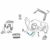 OEM 1998 BMW Z3 Tension Strap Diagram - 16-11-1-185-032