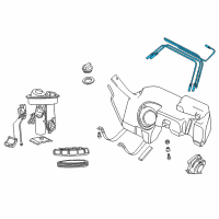 OEM BMW Z3 Fuel Pipes Set Diagram - 16-11-1-184-724