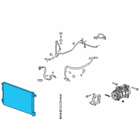 OEM 2014 Buick Enclave Condenser Diagram - 22918340